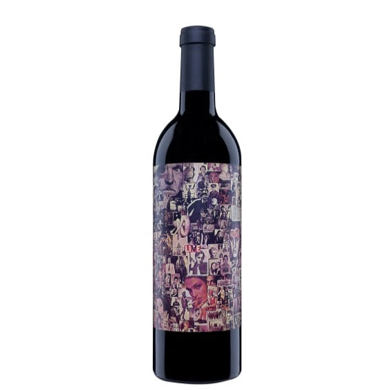 A bottle of Orin Swift Abstract, available at our Palm Springs wine store, Perry's.