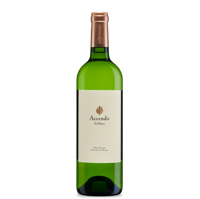 A bottle of Acceno Sauvignon Blanc, available at our Palm Springs wine store, Perry's.