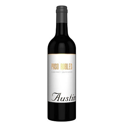 A bottle of Austin Paso Robles Cabernet Sauvignon, available at our Palm Springs wine store Perry's