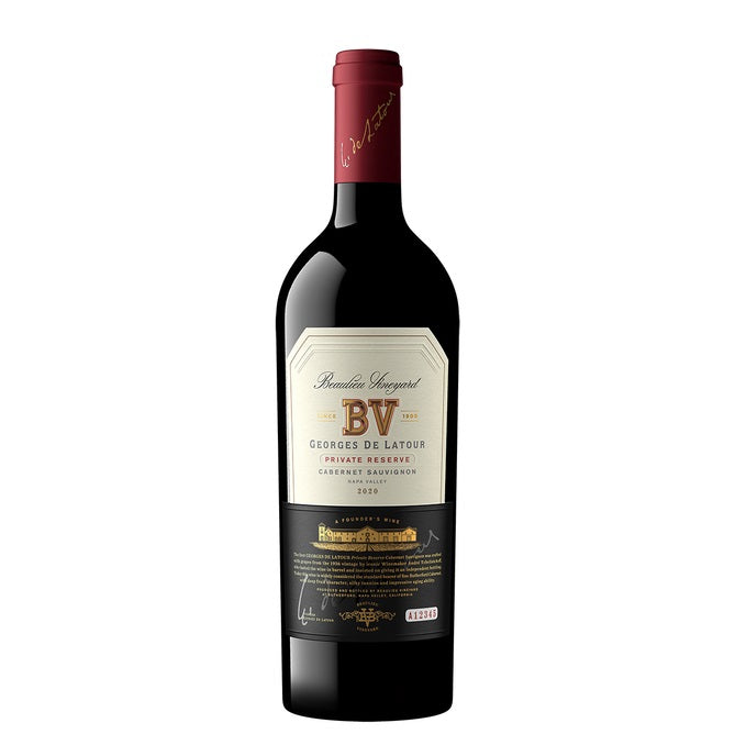 A bottle of BV Georges de Latour 2020, available at our Palm Springs wine store, Perry's.