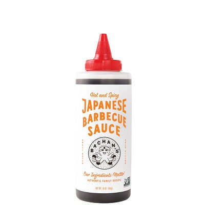 A bottle of Bachan’s BBQ Sauce, available at our Palm Springs liquor store, Perry's.