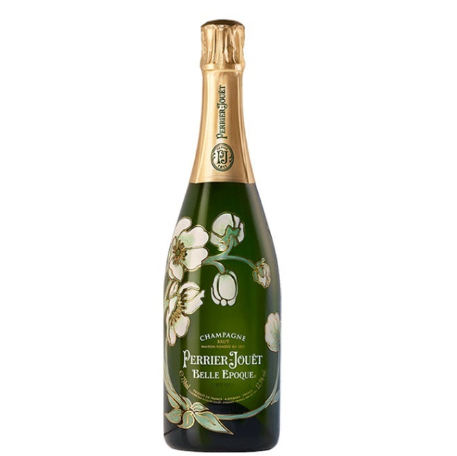 A bottle of Perrier Jouet Belle Epoque, available at our Palm Springs wine store, Perry's.