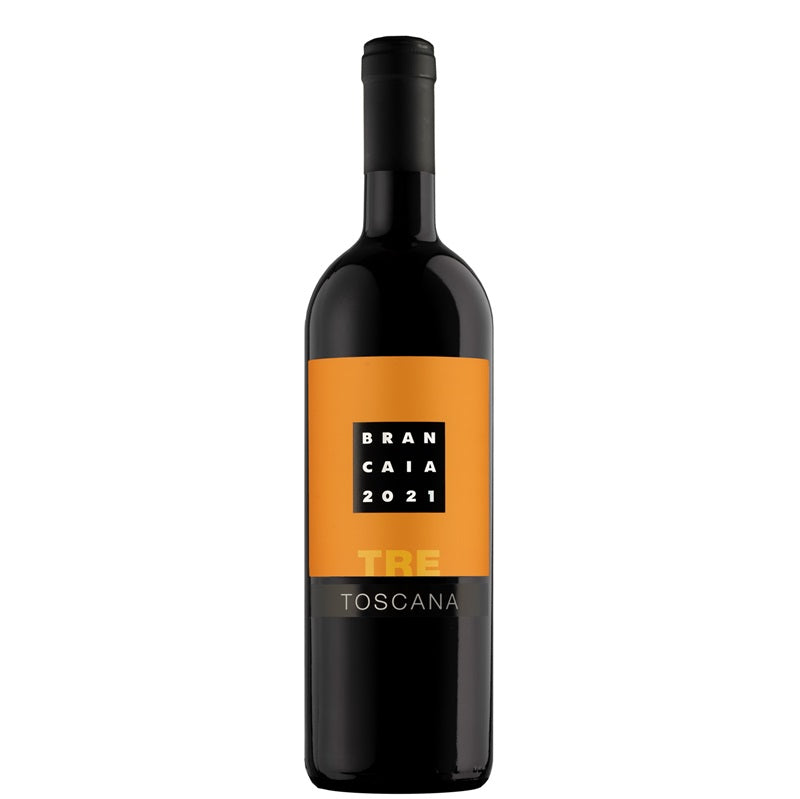 A bottle of Brancaia Tre, available at our Palm Springs wine store, Perry's.