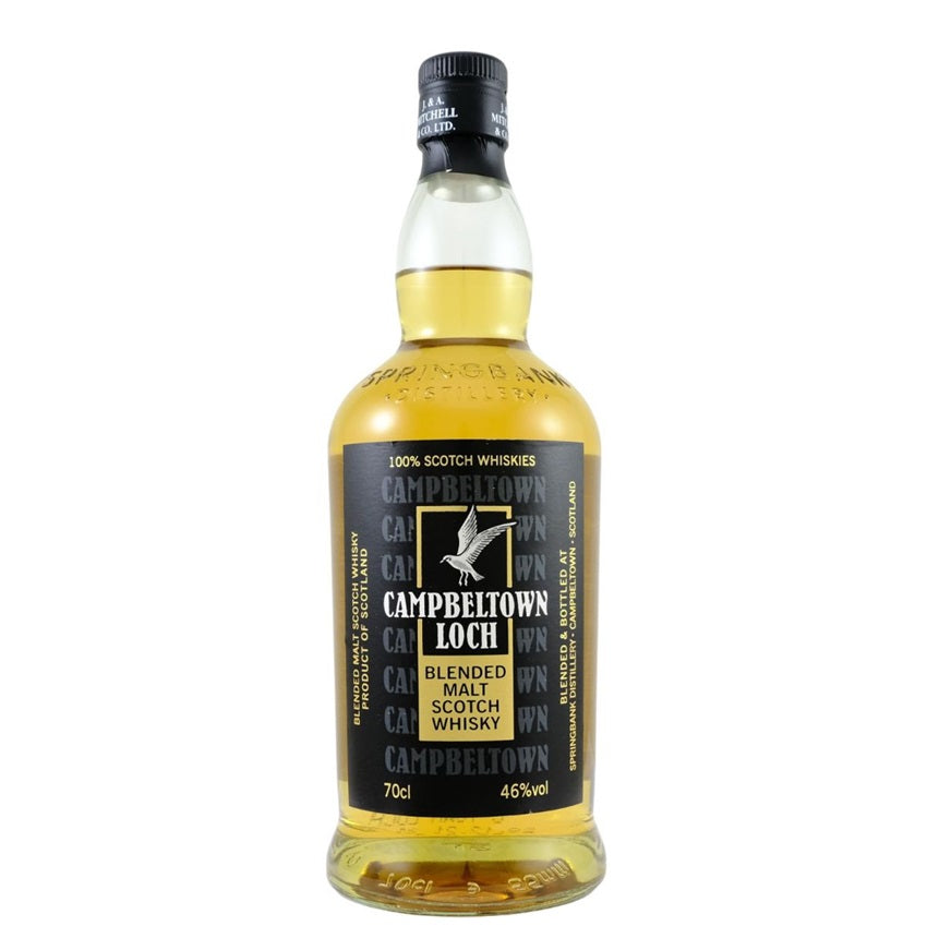 A bottle of Campbeltown Lock Blended Whisky, available at our Palm Springs liquor store, Perry's.