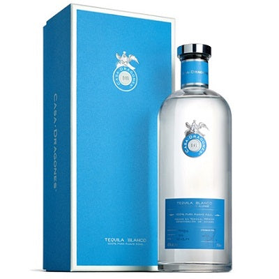 A bottle of Casa Dragones blanco Tequila, available from our Palm Springs liquor store, Perry's.