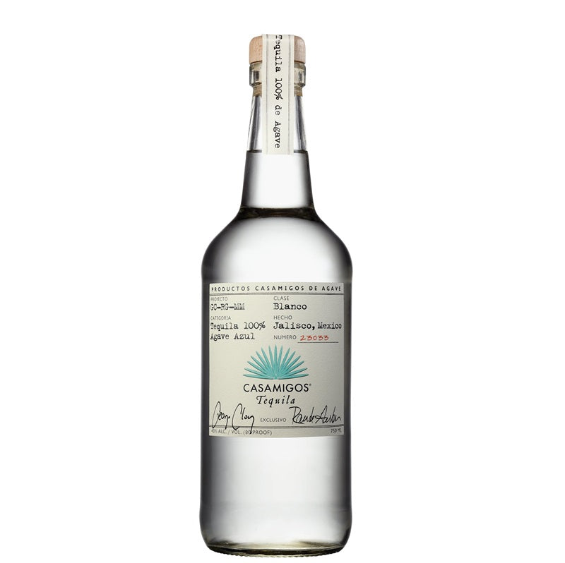 A bottle of Casamigos Blanco Tequila, available at our Provincetown liquor store, Perry's.