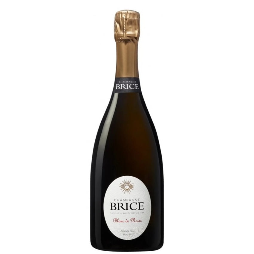 A bottle of Champagne Brice, available from our Palm Springs wine store, Perry's.