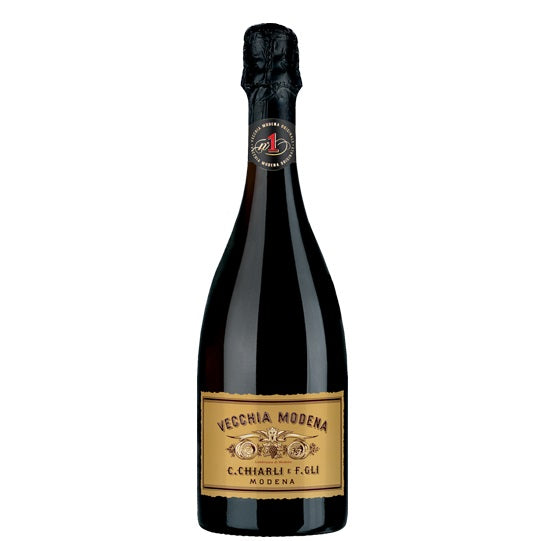 A bottle of Chiarli Lambrusco, available at our Palm Springs wine store, Perry's.