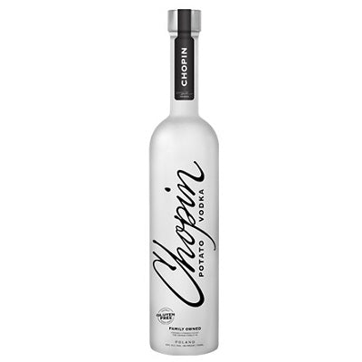 A bottle of Chopin vodka, available at our Palm Springs liquor store, Perry's.