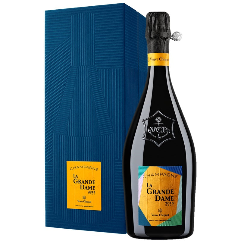 A bottle of La Grande Dame Champagne, available at our Palm Springs wine store, Perry's.