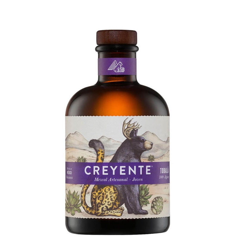 A bottle of Creyente Mezcal, available from our Palm Springs liquor store, Perry's.