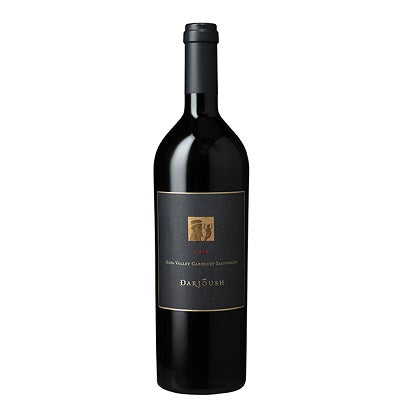 A bottle of Darioush Cabernet Sauvignon, available at our Palm Springs wine store, Perry's.