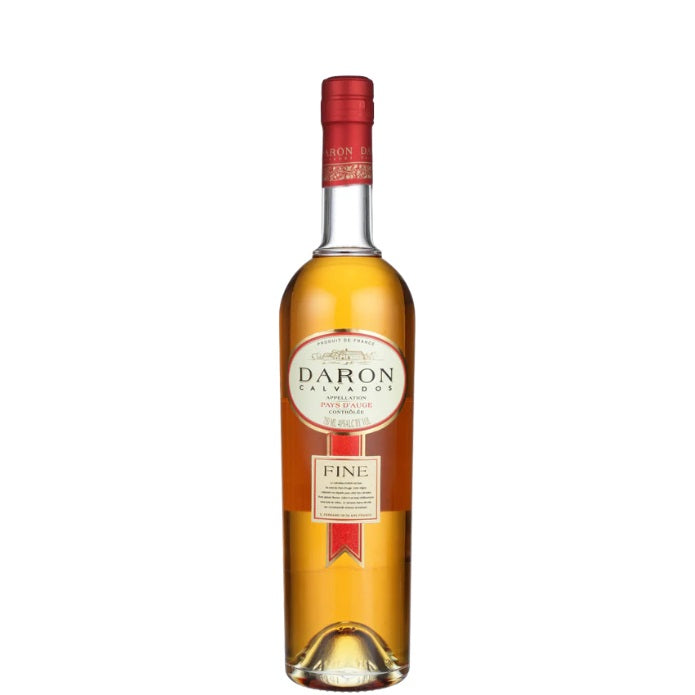 A bottle of Daron Calvados, available at our Palm Springs Liquor store, Perry's.