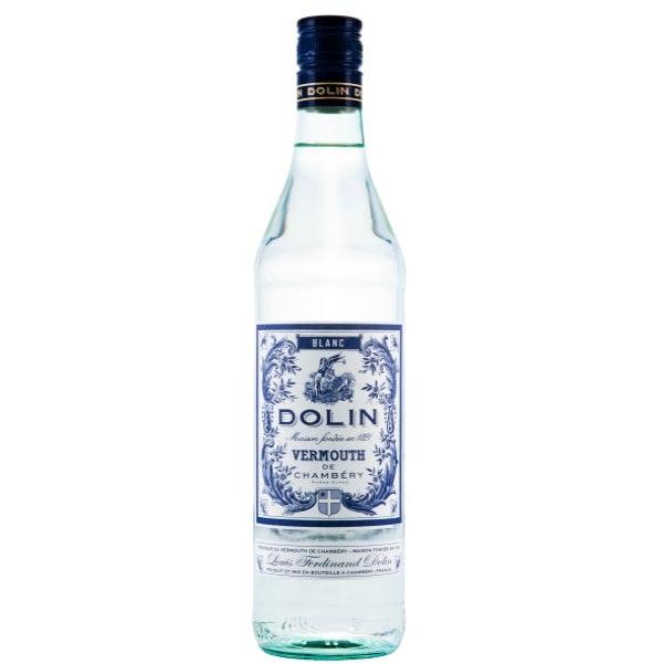 A bottle of Dolin Blanc vermouth, available at our Palm Springs liquor store, Perry's.