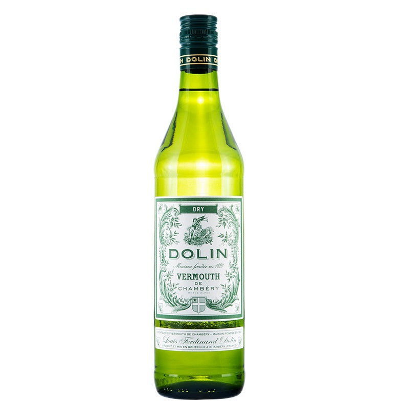 A bottle of Dolin Dry Vermouth, available at our Palm Springs liquor store, Perry's.