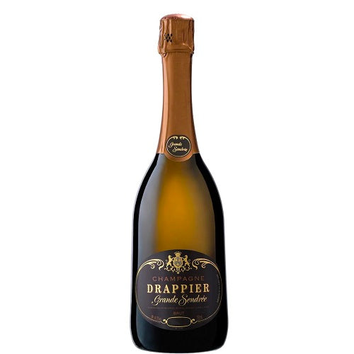 A bottle of Drappier Grande Sendree Champagne, available at our Palm Springs wine store, Perry's.