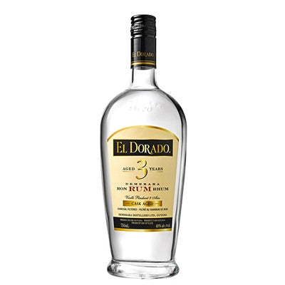 A bottle of El Dorado cask aged rum, available at our Palm Springs liquor store, Perry's.