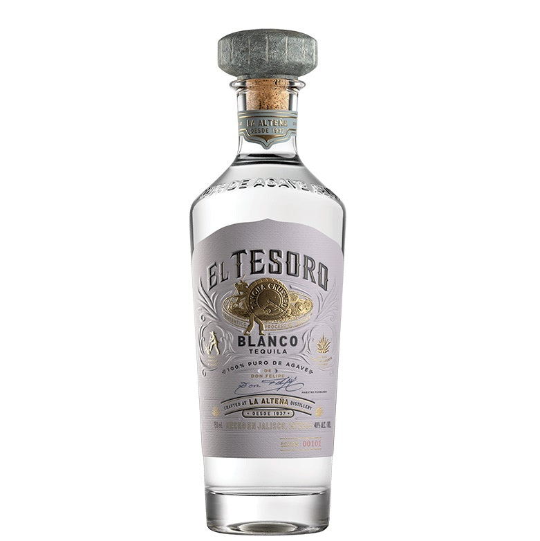 A bottle of El Tesoro Blanco, available at our Palm Springs liquor store, Perry’s.