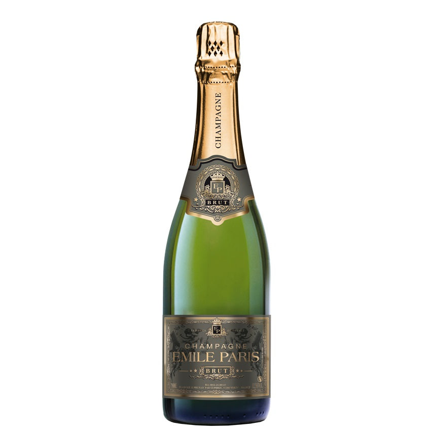 A bottle of Emile Paris Champagne, available at our Palm Springs wine store, Perry's.