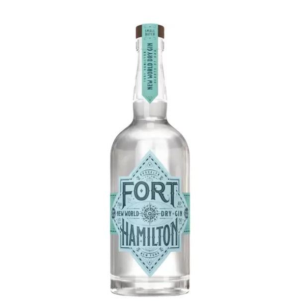 A bottle of Fort Hamilton Gin, available at our Palm Springs liquor store, Perry's.