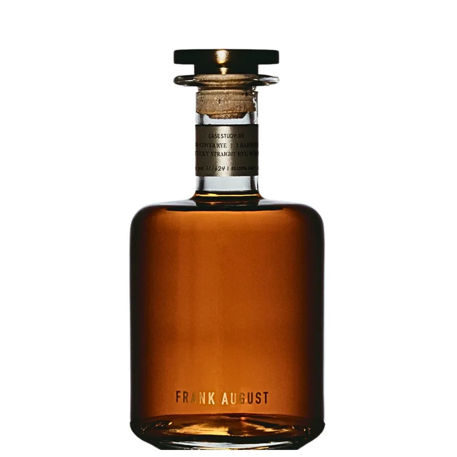 A bottle of Frank August release 4 bourbon, available at our Palm Springs liquor store, Perry's.