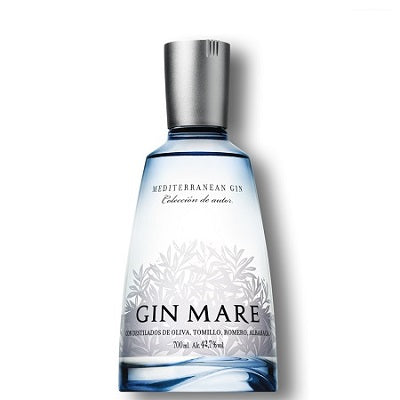 A bottle of Gin Mare, available at our Palm Springs liquor store, Perry's.