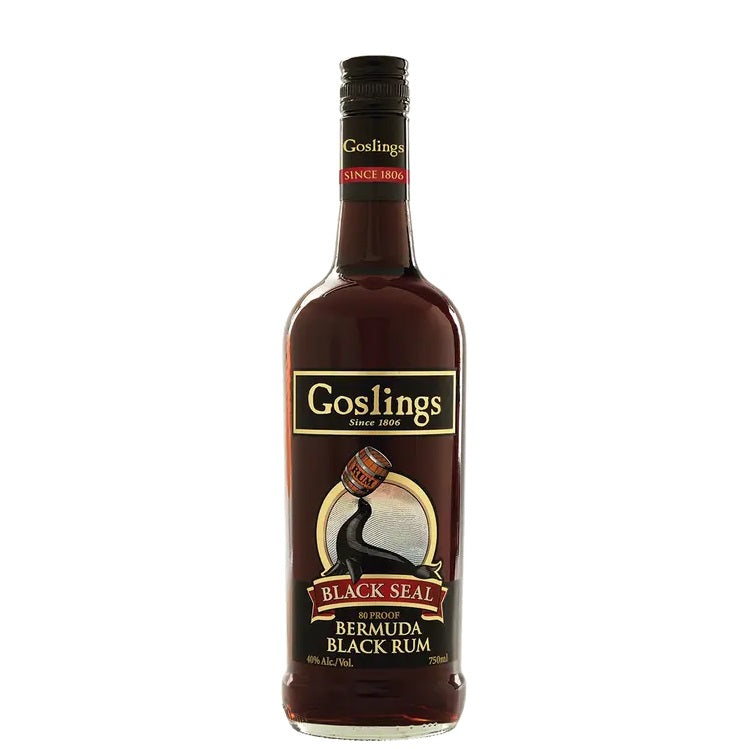 A bottle of Goslings Rum, available at our Palm Springs liquor store, Perry's.