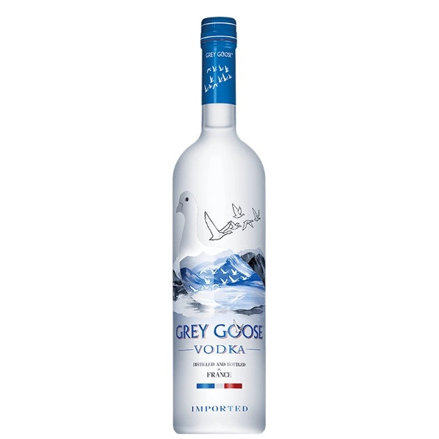 A bottle of Grey Goose Vodka, available at our Palm Springs liquor store, Perry's.