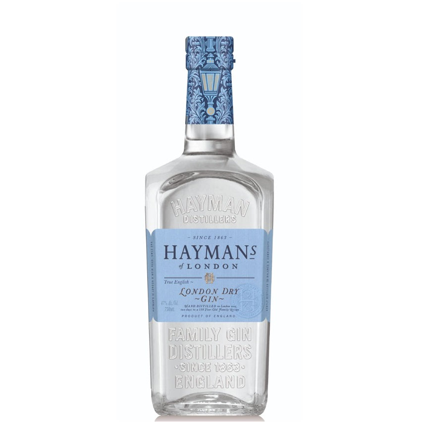 A bottle of Hayman's London Dry gin, available at our Palm Springs liquor store, Perry's.