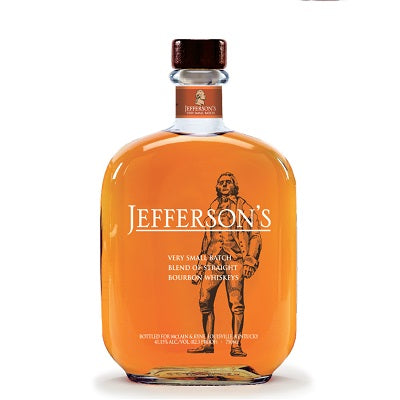 A bottle of Jefferson Bourbon, available at our Palm Springs liquor store, Perry's.