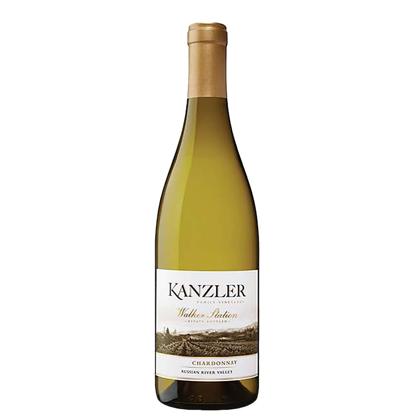 A bottle of Kanzler Chardonnay, available at our Palm Springs liquor store, Perry's.