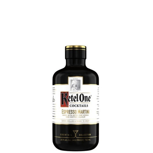 A bottle of Ketel One ready to drink Espresso Martini, available at our Palms Springs liquor store, Perry's.