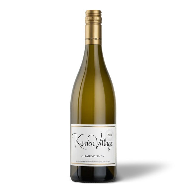 A bottle of Kumeu village Chardonnay, available at our Palm Springs wine store, Perry's.