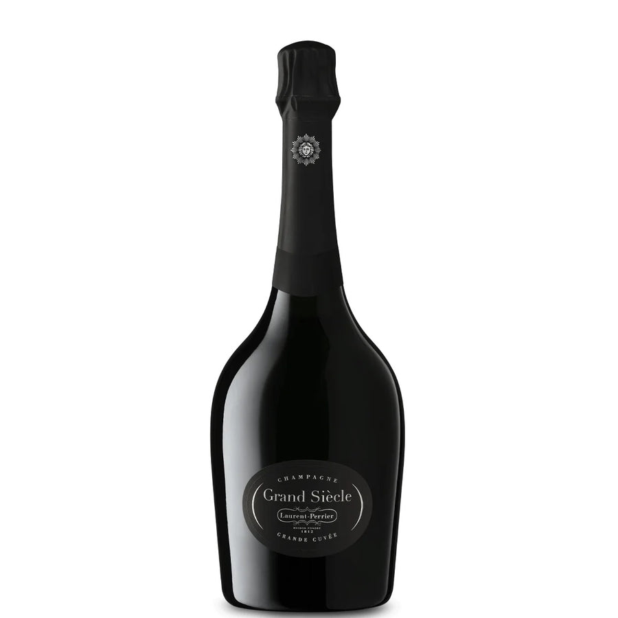 A bottle of Laurent Perrier Grand Siecle, available at our Palm Springs wine store, Perry's.