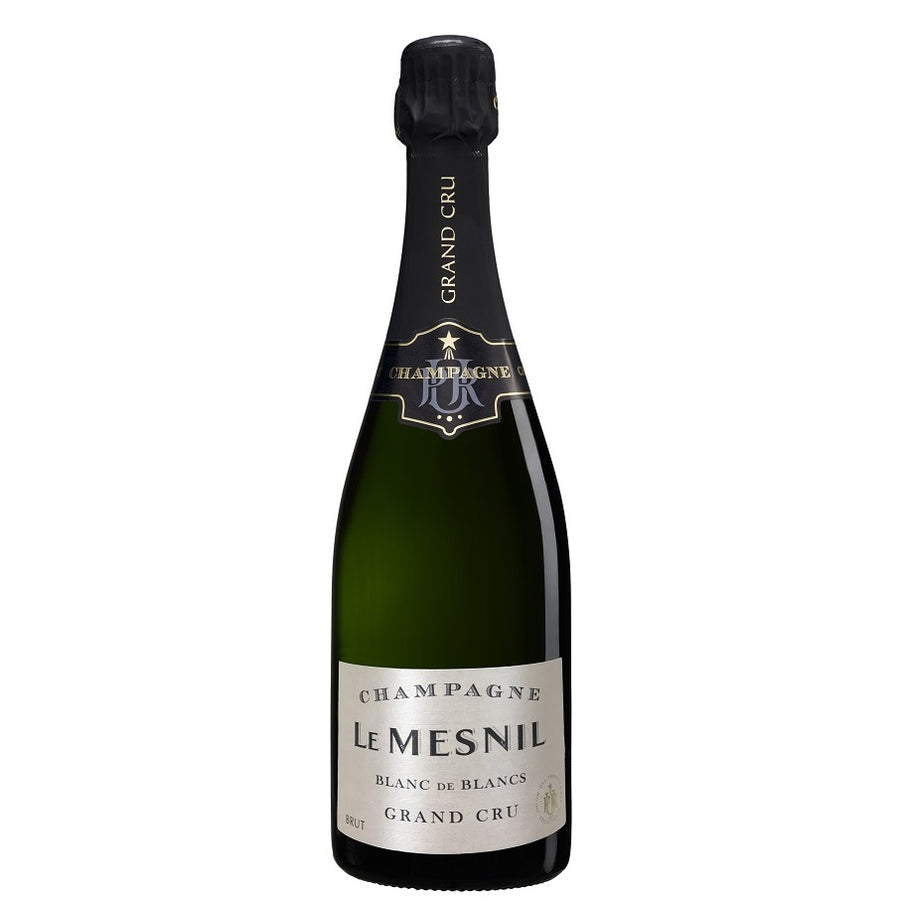 A bottle of Le Mesnil Sublime Grand Cru, available at our Palm Springs wine store, Perry's.