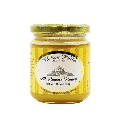 A jar of French honey, available at our Palm Springs wine store, Perry's.