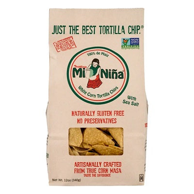 A pack of Mi Nina Tortilla chips, available at our Palm Springs liquor store, Perry's.