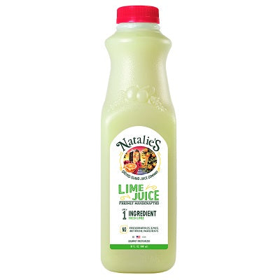 A bottle of Natalie’s Lime Juice, available at our Palm Springs liquor store, Perry's.