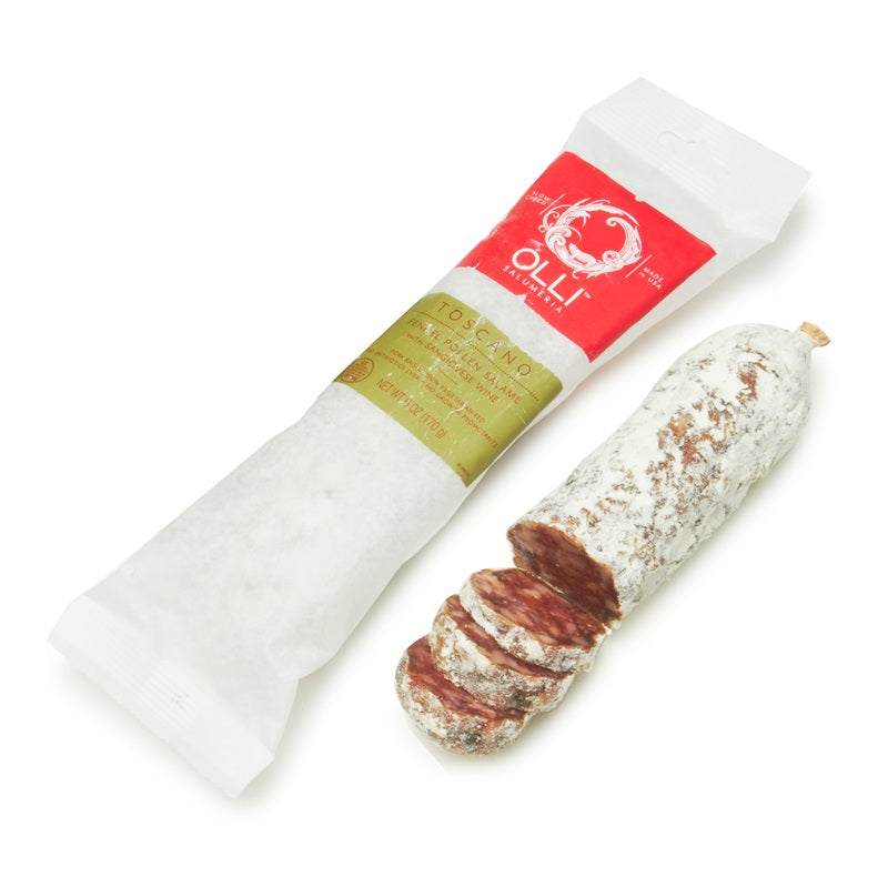 A fennel salami, available at our Palm Springs wine store, Perry's.