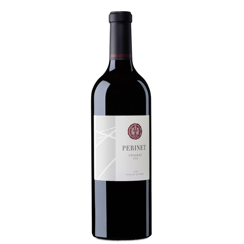 A bottle of Perinet Priorat, available at our Palm Springs wine store, Perry's.