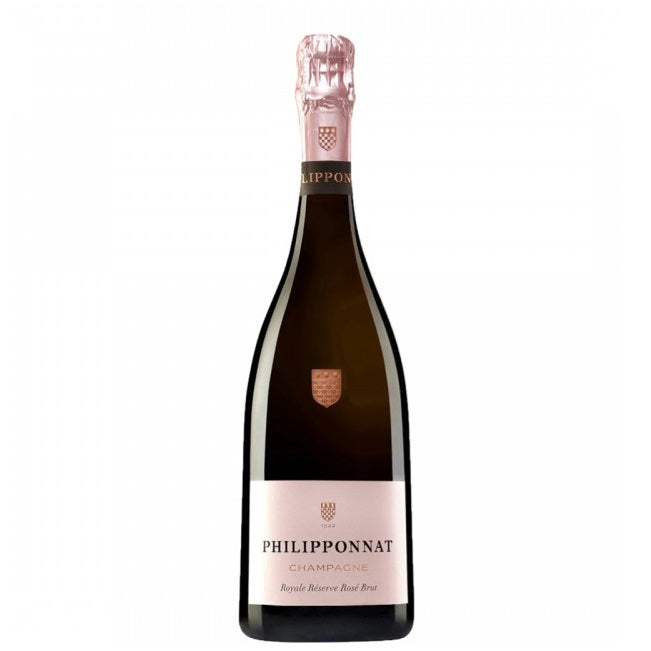 A bottle of Philipponnat Rose champagne, available at our Palm Springs wine store, Perry's.