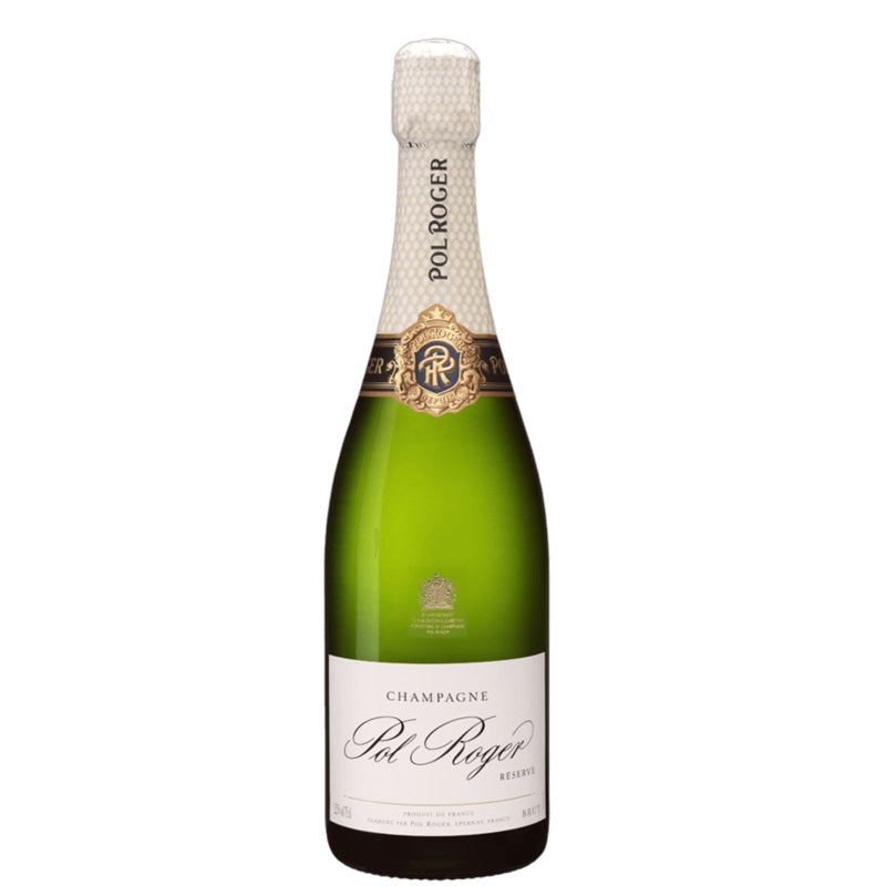 A bottle of Pol Roger Brut Champagne, available at our Palm Springs wine store, Perry's.