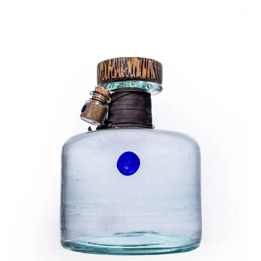 A bottle of Procera Blue Dot gin, available at our Palm Springs liquor store, Perry's.