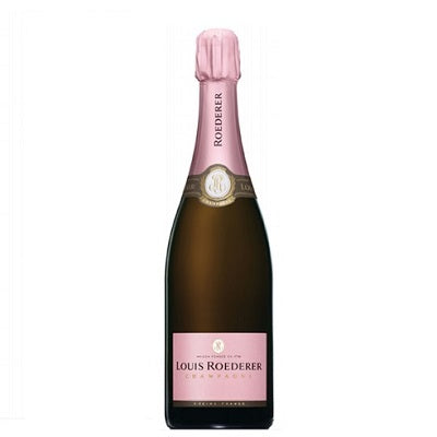 A bottle of Roederer Rose Champagne, available at our Palm Springs wine store, Perry's.