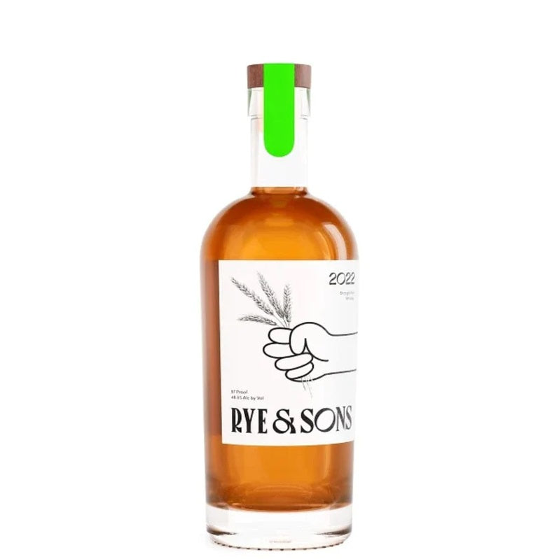 A bottle of Rye & Sons Rye, available at our Palm Springs liquor store, Perry's.