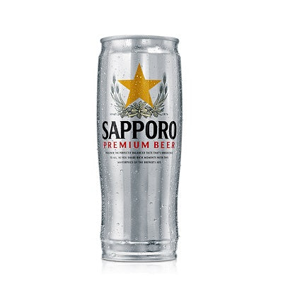 A can of Sapporo lager, available at our Palm Springs liquor store, Perry's.