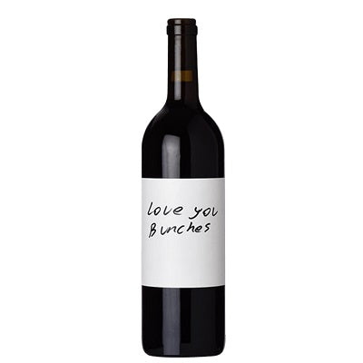 A bottle of Love you Bunches, available at our Palm Springs wine store, Perry's.