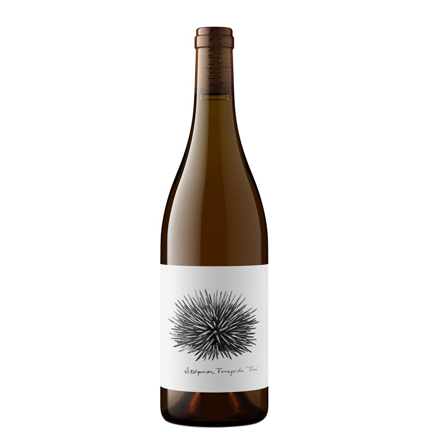 A bottle of Stolpman Uni white, available at our Palm Springs wine store, Perry's.