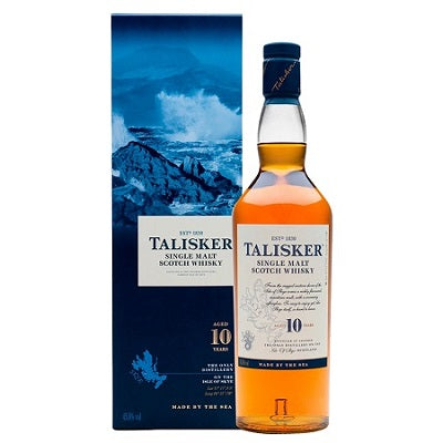 A bottle of Talisker Single Malt, available at our Palm Springs liquor store, Perry's.