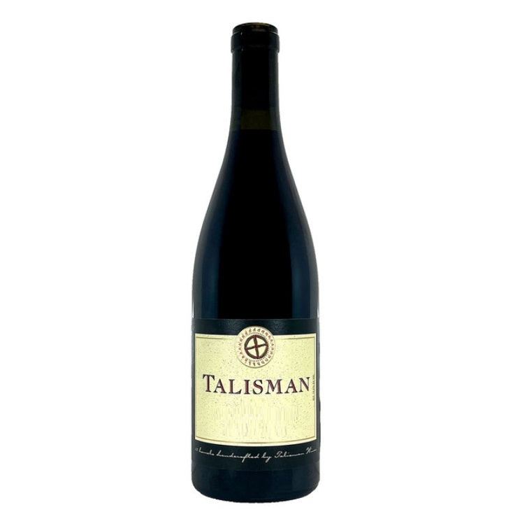 A bottle of Talisman Pinot Noir, available at our Palm Springs wine store, Perry's